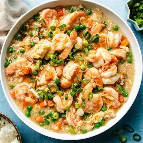 SHRIMP WITH LOBSTER SAUCE
